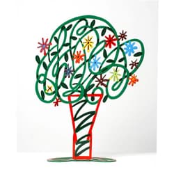 Gerstein Design David Gerstein Green Bouquet Metal Cutout Sculpture