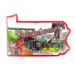 Mad Mags Pennsylvania Magnet, Collectible Souvenir Keepsake - 2.5 x 1.5 Inches