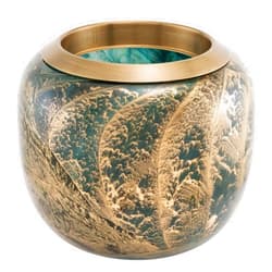 Northern Lights Seasonal Esque Luminary, 4.9-inch Height, Hunter Green, Home, Home Décor