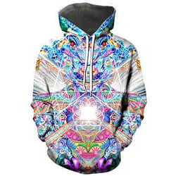 Hisayhe Men Women Novelty Pullover Hoodies Trippy 3D Printed Sweatshirt