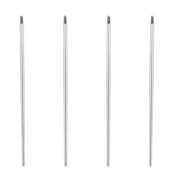 AccGin 4Pcs 316L Surgical Steel Piercing Taper Insertion 16G 18G 20G External/Threadless/Internal Thread Bar Taper Insertion Pins Pop Taper Piercings Kit for Ear/Nose/Lip/Eyebrow/Belly/Nipple/Tongue Piercing Changing Tool Stretcher Body Piercing Kit Assistant Tool