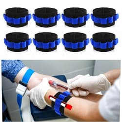 Lusofie 8 Pcs Phlebotomy Tube Holder Wristband Blood Collection Tubes Blood Draw Practice Kit Phlebotomist Accessories