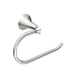 Moen Darcy Single Post Toilet Paper Holder with Press and Mark in Brushed Nickel