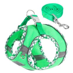 TomteNisse Dog Harness and Leash Set, No Pull Pet Harness for Small Dogs Easy Walking,Soft Breathable Small Dog Harness,Adjustable Reflective Step in Vest Harness for Puppy,Kitten, Cats