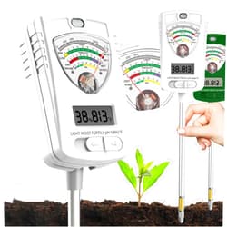 Lineal 7-in-1 Soil ph Test kit, Soil Tester, Soil Meter of Moisture/Light/Fertility/PH/Soil Temp for House Plants, Soil Hygrometer Moisture Sensor for Indoor & Outdoor, Garden, Farm, Lawn Plant Care