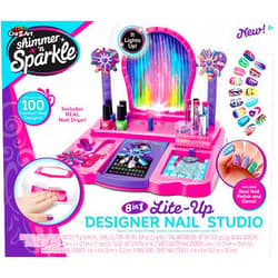 Cra-Z-Art Shimmer 'n Sparkle 8-in-1 Lite-Up Designer Nail Studio