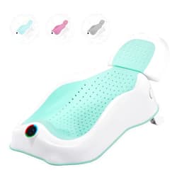 MAIKKB Baby Bath Support Newborn Bathtub with Thermometer,Foldable Baby Tubs for Newborns Baby Bathtub,Soft Sink Baby Bath Tub for Newborn Tub Infant Bathtub Baby Bather,Baby Bath Essentials Must Have