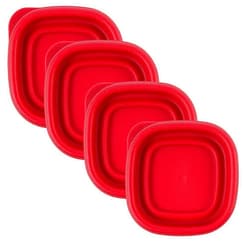 MRX Solutions Replacement Lids for Rubbermaid Food Storage Containers - Fits 1/2-Cup Size, BPA-Free and Durable (4-Pack)