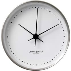 Georg Jensen Clock Steel/White 100MM