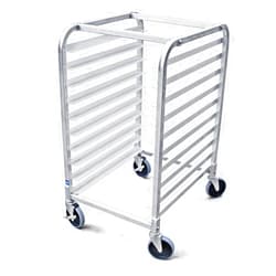 New Star Foodservice 36510 Commercial-Grade Aluminum 10-Tier Sheet Pan/Bun Pan Rack, 26