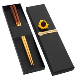 Asakora Custom Sandalwood Chopsticks, Engraved With Personalized Names Classic Or Japanese Chinese Style Wood Chop Sticks Set For Chinese Theme Wedding, Housewarmings, and Birthday Party Favors and Gifts
