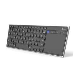 CZUR Rechargeable Bluetooth Keyboard with Touchpad, Portable Computer Keyboard with Trackpad, Wireless Ultra Slim Keyboard for PC/Laptop/Tablet/Phone, for Windows/Android/Mac/iOS