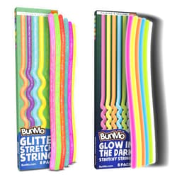 BunMo Bundles: Glow in The Dark & Glitter Stretchy Strings - Perfect Sensory Toys for Anxiety & Stress - Calming Sensory Toy - Fun Monkey Stretch Noodles - Stimulating & Soothing Fidget Toy