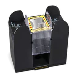 LIIBOT 2/6 Deck Automatic Card Shuffler for UNO, Texas Hold'em, Poker, Home Card Games, Blackjack, Battery Operated Electric Poker Shuffling Machine