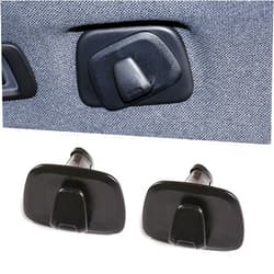 Fasebeek 2 PCS Car Roof Hook Kit, ABS Plastic Portable Hanger Backpack Grocery Bag Hanging Storage Decoration, Plug-in Hidden Installation, Compatible with Volvo XC60 XC40 XC90 V90 S90 (Black)