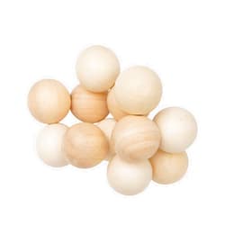 Manhattan Toy Natural Classic Baby Beads Wood Rattle, Teether, and Clutching Toy