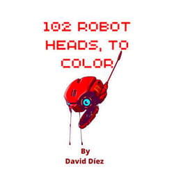 David Diez 102 Robot Heads, to color
