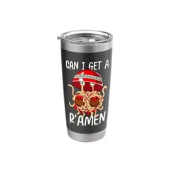 Flying Spaghetti Monster Pastafarianism FSM Gift Flying Spaghetti Monster FSM Pastafarian Can I Get A R'Amen Stainless Steel Insulated Tumbler