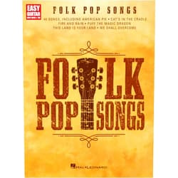 By Hal Leonard Publishing Corporation (Author) Folk Pop Songs - Easy Guitar Songbook with Notes and Tablature | 40 Classic Acoustic Hits for Beginners and Early Intermediate Players | Guitar Sheet ... and Fans (Easy Guitar With Notes & Tab)
