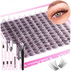 Zenotti Lash Extension Kit Natural Eyelash Extension Kit DIY Lash Clusters Kit C Curl 10-16mm Individual Lashes with Lash Bond and Seal and Remover for Eyelash Clusters Beginners by zenotti