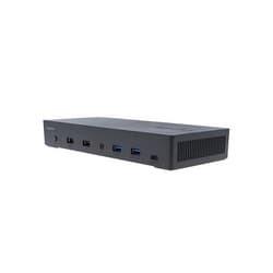 VisionTek VT4950 USB C KVM Docking Station - 1x HDMI, 2x DP, 4x USB, 1x USB-C, Audio, Ethernet, 100W PD to Each Host for Windows/MacOS