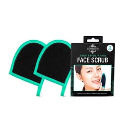 Dermasuri Deep Exfoliating Glove for Face - Exfoliating Mitt Face Scrub and Dead Skin Remover - Face Scrubber for Men & Women - Face & Neck Skincare - Face Exfoliator Tool - Shower & Dry Use (2 Packs)