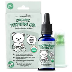 Legendairy Milk Organic Teething Gel - Baby Teething Relief Drops, Clove and Chamomile - Ideal for Babies and Toddlers - Sugar Free, 120 Servings