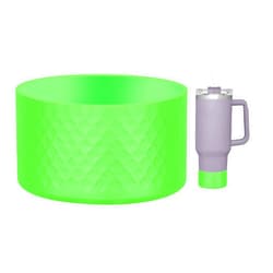 CYADCI Water Bottle Silicone Sleeve for Simple Modern Tumbler & Hydroflask12-24oz,Protective Silicone Boots Compatible with Stanley 20-40 oz(Green)