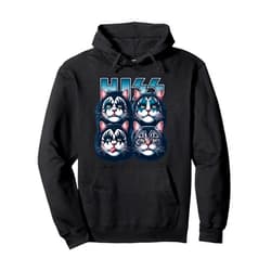 The Purrformance Crew Cat Apparel.USA Cute Hiss Cats Rock Kittens Kitty Rocking Music Cat Lovers Pullover Hoodie