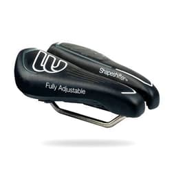 BiSaddle SRT Super Short Noseless Adjustable Bicycle Saddle Black with Titanium Rails Custom Fit Comfort, one Size