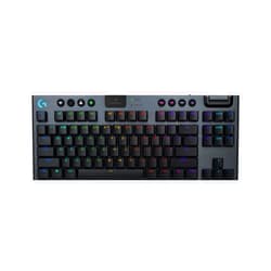 Logitech G915 X Lightspeed TKL Low-Profile Wireless Gaming Keyboard, Double-Shot PBT Keycaps, Fully Programmable Keys, RGB Backlighting, Sleek Aluminum Finishing, GL Brown Tactile - PC/Mac