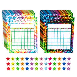 REGELETO 80 Pack Incentive Reward Chart for Classroom Home Behavior for Students with 2400 Pieces Star Stickers