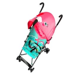 Cosco Character Umbrella Stroller, Easy to Store Anywhere with its Compact Umbrella fold, Pink Flamingo