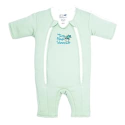 Magic Sleepsuit Baby Merlin's Cotton Baby Swaddle Transition Product - Soft and Cozy Design, Double Zipper for Easy Diaper Changes, Promotes Safe Sleep, 3-6 Months - Sage Green - Large 18-21lbs
