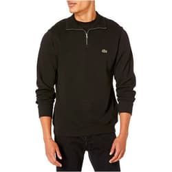 Lacoste Men's Long Sleeve 1/4 Zip Cotton Sweatshirt Core