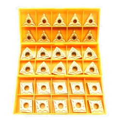 ASZLBYM 30PCS CNMG 431 + WNMG 431 + TNMG 331 CNC Lathe Indexable Solid Carbide Turning Insert Blade for Lathe Turning Tool Holder for The Finishing of Steel