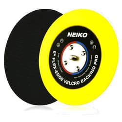 Neiko 30267A Flexible-Edge Hook-and-Loop PU Backing Pad for DA Sander Polisher Buffer, 6 Inches by 5/16 Inches, 24 Thread