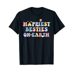 Happiest On Earth Tee for Family Trip Happiest Besties On Earth, Girls Trip Matching T-Shirt