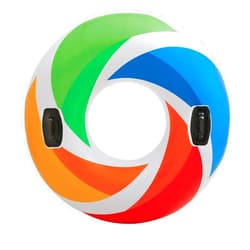 Intex Color Whirl Swimming Pool Float Tube with Handle 48 inch