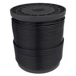 FOLUXING 300Ft Cable Wire Rope, Black Vinyl Coated,1/16 Inch Coated to 3/32 Inch,304 Stainless Steel for String Lights Hanging,Outdoor Light Guide Wire, DIY Balustrades