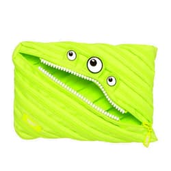ZIPIT Monster Large Pencil Case for Boys Pencil Pouch for School, College and Office Pencil Bag for Kids (Green)