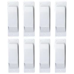 Vanshly 8 Pack Shipping Container Air Vent, Cross Flow Ventilation,Reduce Heat and Humidity for Cargo Shipping Containers - Light Grey
