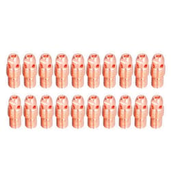 COSMICROWAVE 20Pcs TIG Collet Body for PTA, DB, SR, WP Welding Torch Consumables, 2.4mm Hole Diameter, High Accuracy CNC Copper Conductive Fluid Processing, Safe and, Compatible