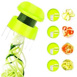 Sedhoom Direct Spiralizer for Veggies, 4 in 1 Zoodles Spiralizer, Zucchini Noodle Maker, Zucchini Spiralizer for Veggies Noodles