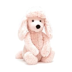 Jellycat Bashful Blush Poodle Stuffed Animal, Medium, 12 inches