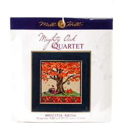Mill Hill Fall Oak Beaded Counted Cross Stitch Kit Mill Hill 2017 Mighty Oak Quartet Series MH171714