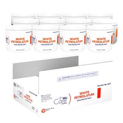 Dynarex White Petrolatum, Petroleum Jelly for Dry, Damaged or Cracked Skin, Soothing White Petroleum Jelly for Minor Skin Irritations, 15 oz. (425g) Jars, 1 Box of 12 Petroleum Jelly Jars
