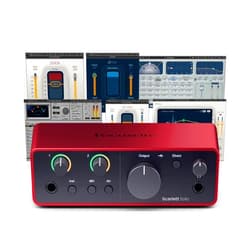 AudioDeluxe Focusrite Scarlett Solo (4th Gen) USB Audio Interface and Waves Musicians 2 Bundle