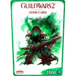 REIOCUSHI Guild Wars 2, Gems - 2000 - [Online Game Code]