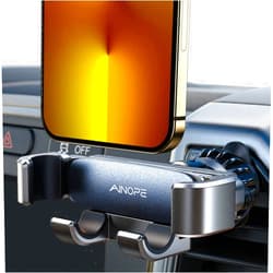 AINOPE Car Phone Holders for Your Car Air Vent Phone Mount for iPhone 16 Pro Max [Thick Cases Friendly] Car Mount Cell Phone Holder 2025 Car Accessories for iPhone Samsung S25 Ultra All Phones Black